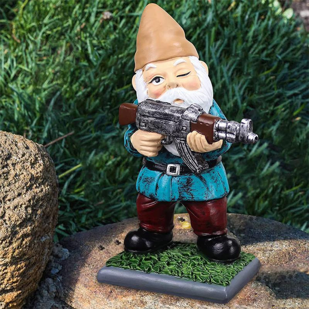 Militär Trädgårdsgnome – Rör vid Humor och Utomhusförsvar
