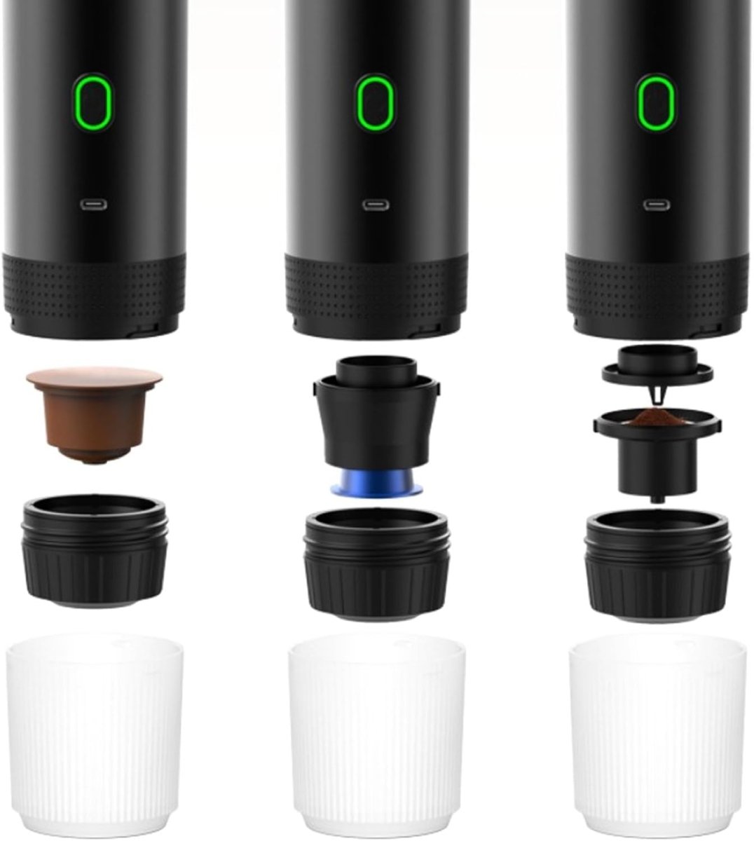 Máquina De Café Portátil 3-en-1 – Ideal Para Oficina, Casa Y Exterior