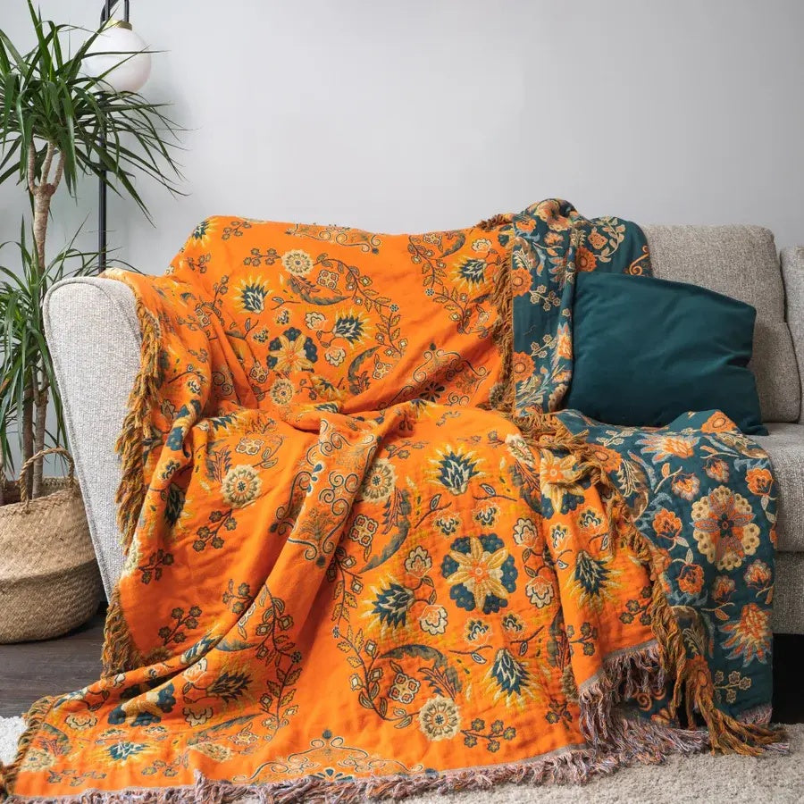 Reversible Marigold Blanket