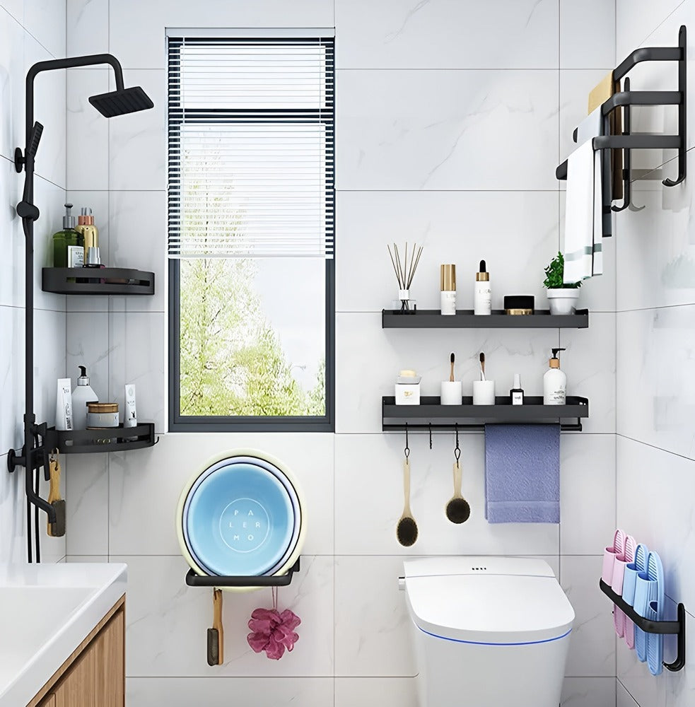 Veggmontert designhåndklestativ - Moderne eleganse og plassbesparende design