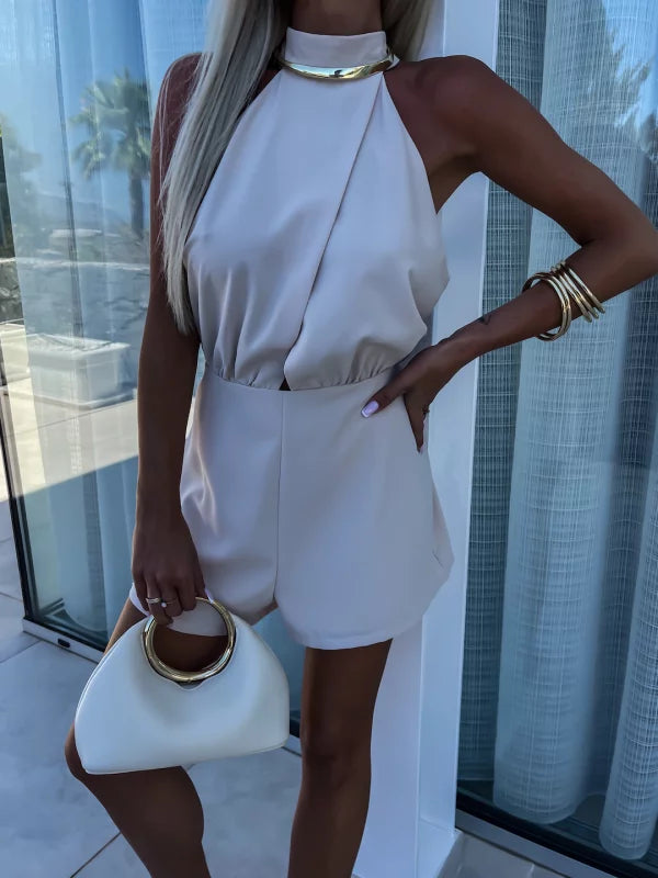 Dorcas | Elegant Short Jumpsuit – Bold and Refined Style