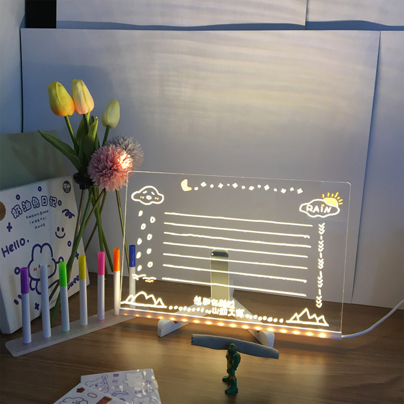 Light-Up Writable Board – Draw, Illuminate, and Start Again Infinitely