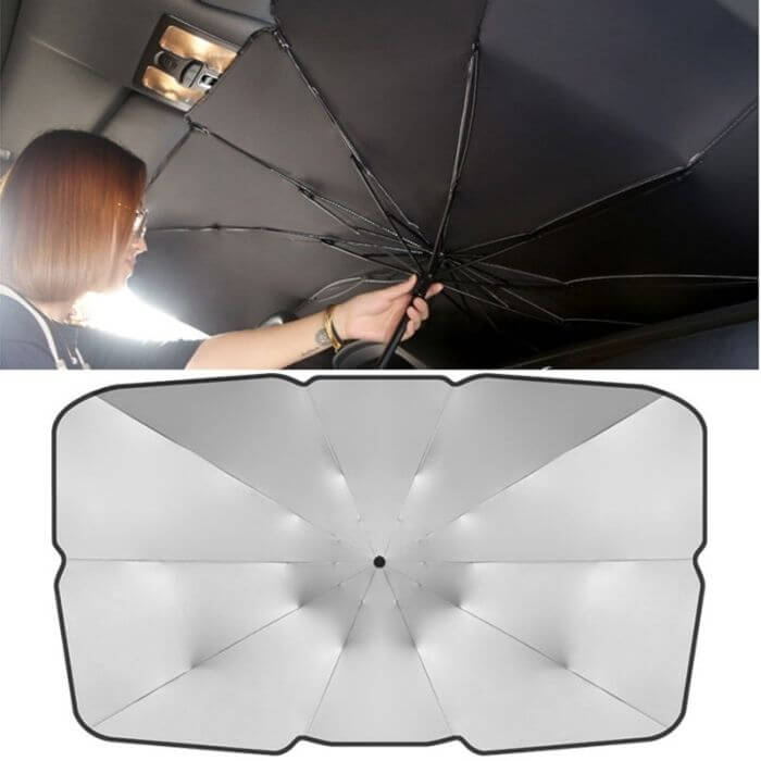 Parasol Pare-Brise Pliable — Protection Solaire Et Fraîcheur Instantanée