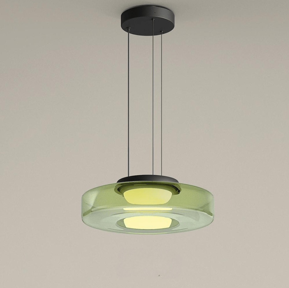 Suspension En Verre Style Bauhaus – Élégance Et Modernité