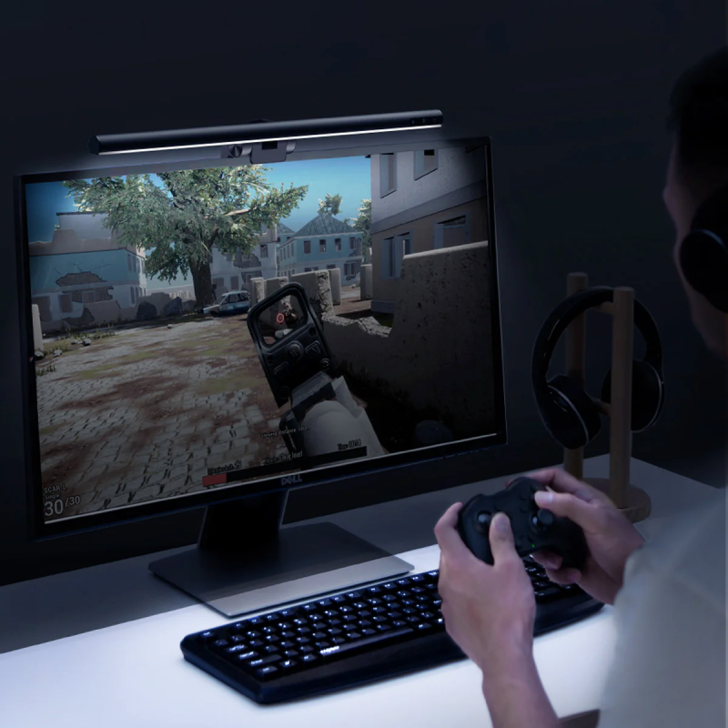 Lâmpada LED de Secretária - Iluminação Sem Fios para Ecrã