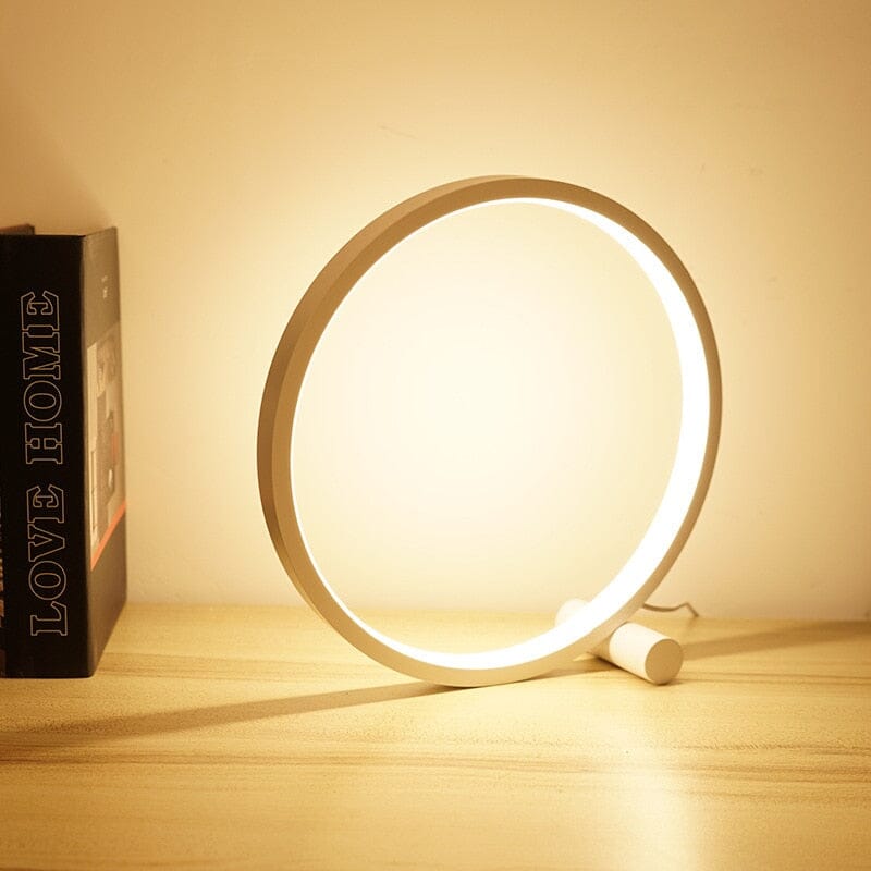 Circular Table Lamp with Touch Sensor – Modernity and Comfort