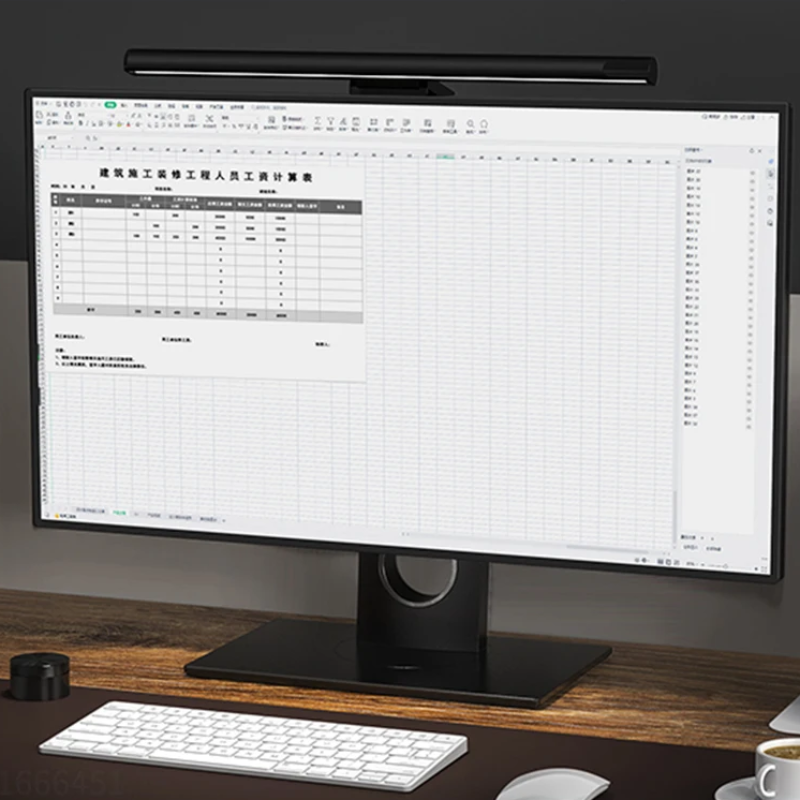 Lâmpada LED de Secretária - Iluminação Sem Fios para Ecrã