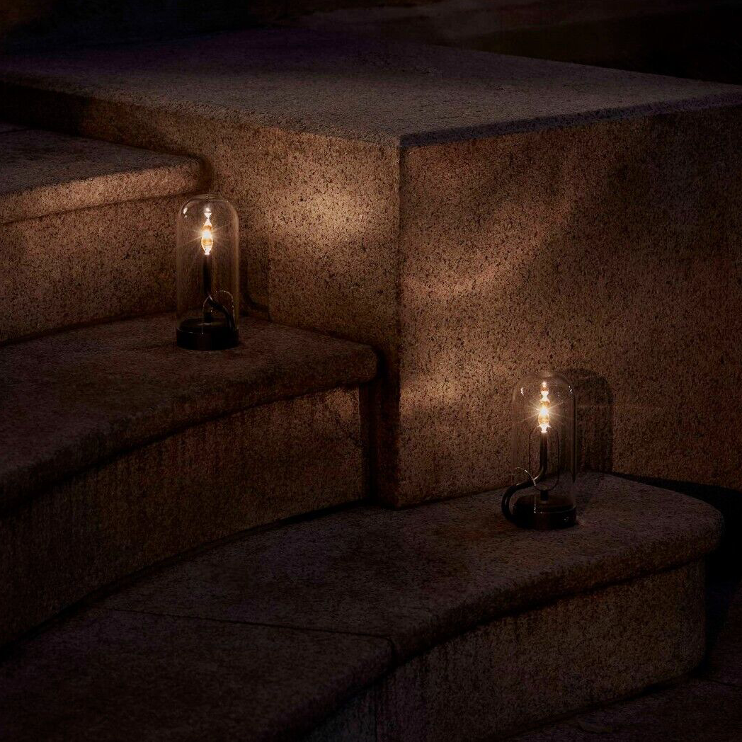 Table Lamp — Warm Lighting Flame Effect