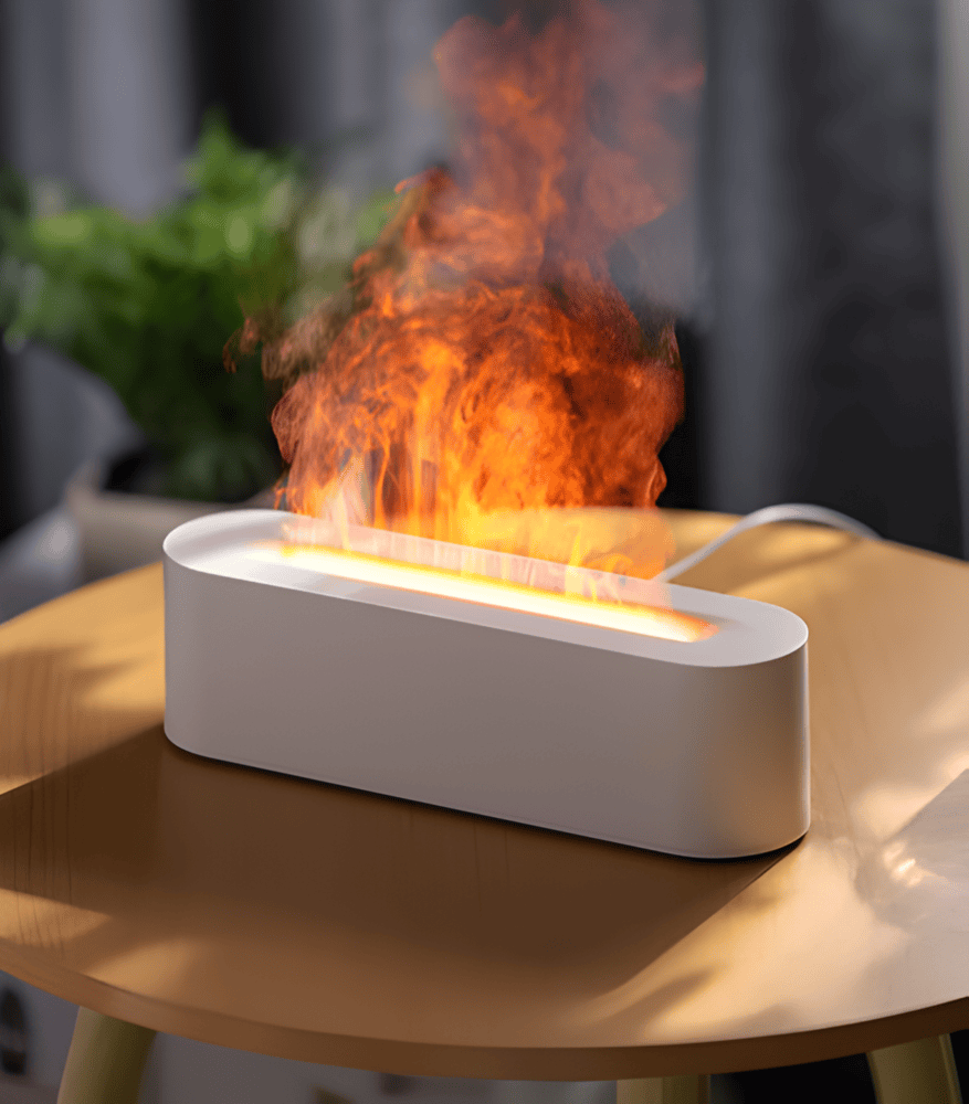 USB Aroma Diffuser med flerfarget LED-belysning - avslappende atmosfære og lett tåke