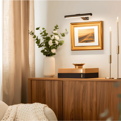 Trådløs USB-oppladbar LED-vegglampe - full rotasjon og praktisk opplading