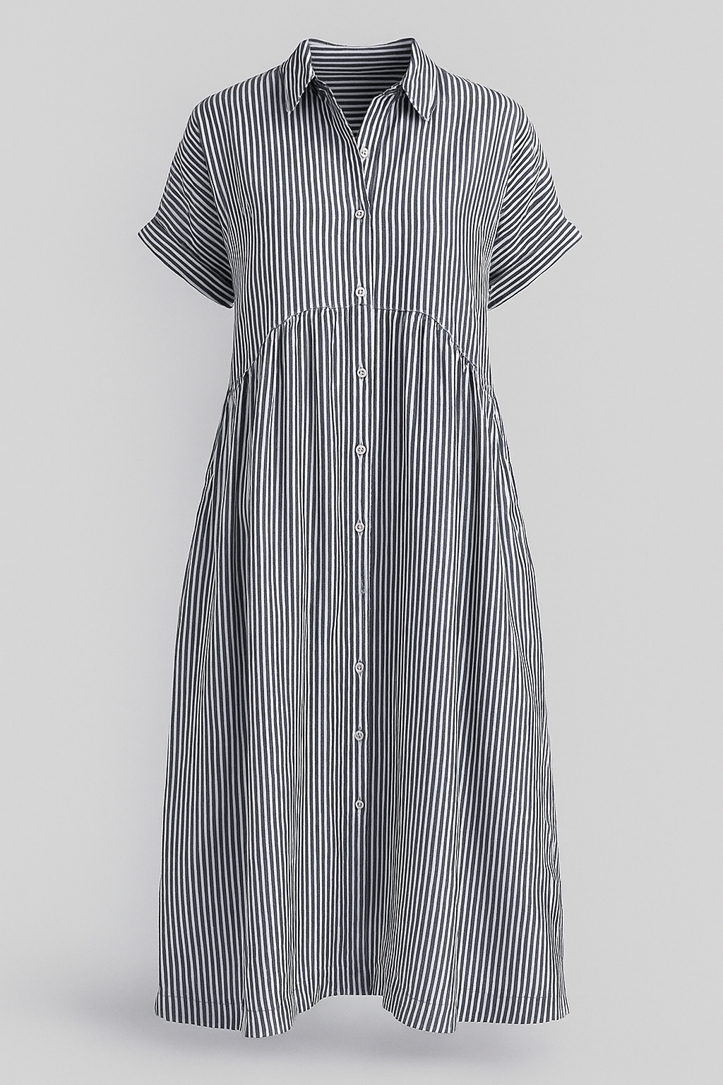 Midi-jurk met zakken – Elegant, comfortabel en met praktische zakken