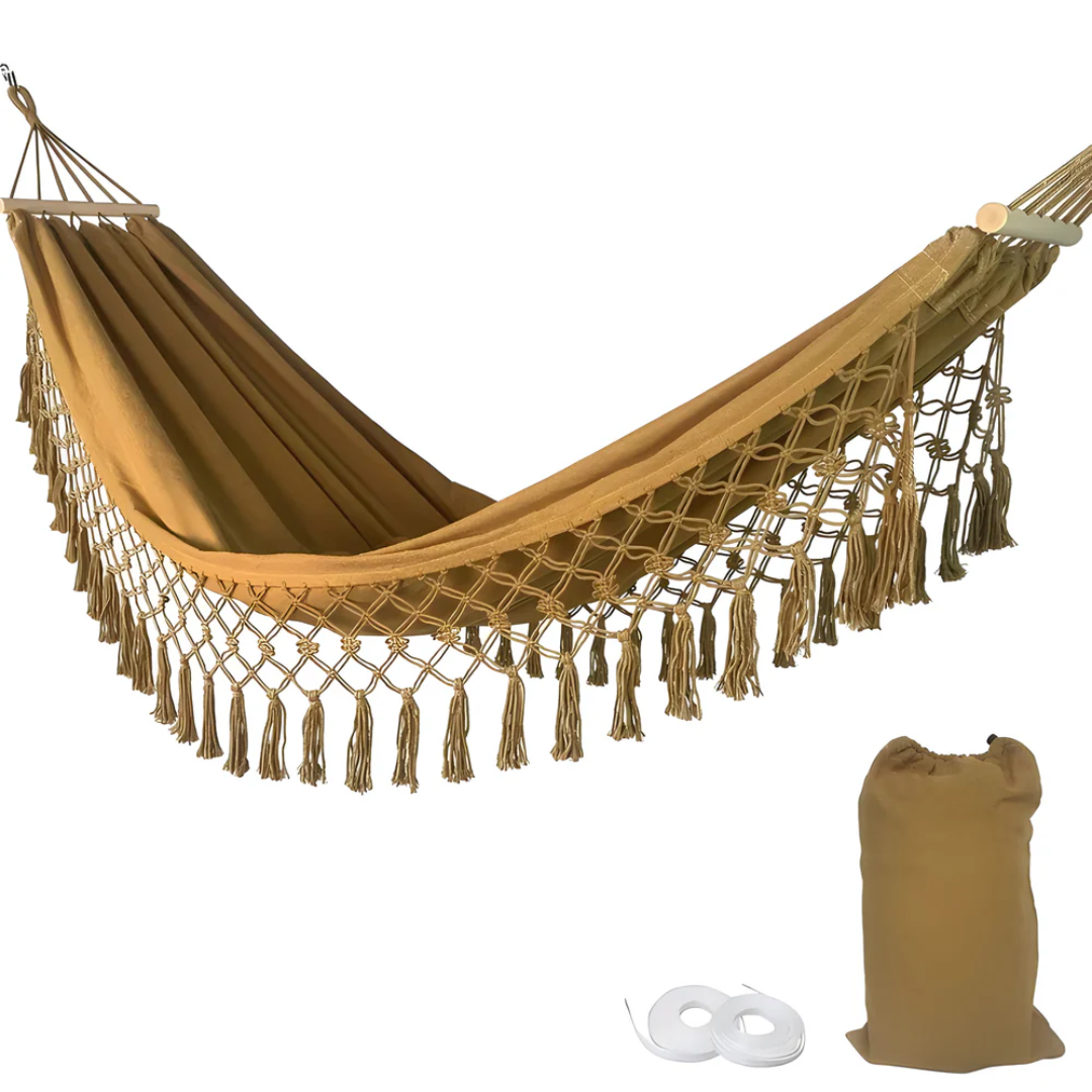 Bohemian Outdoor Hammock – Stylish Relaxation and Soothing Atmosphere