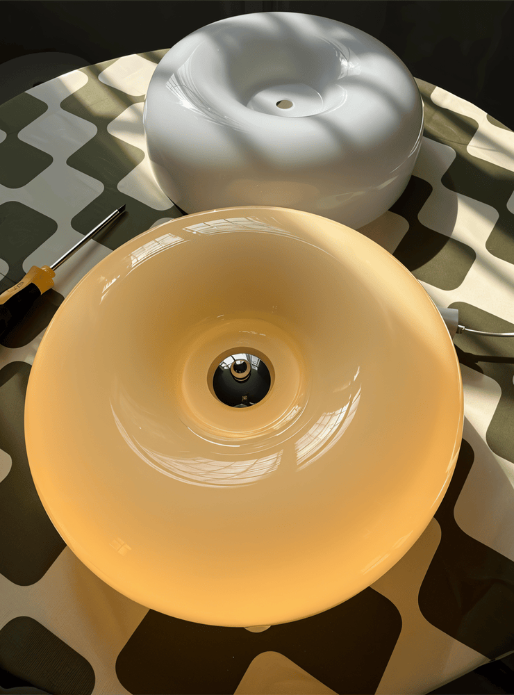 Plafón escandinavo de cristal - Decoración moderna y fácil instalación