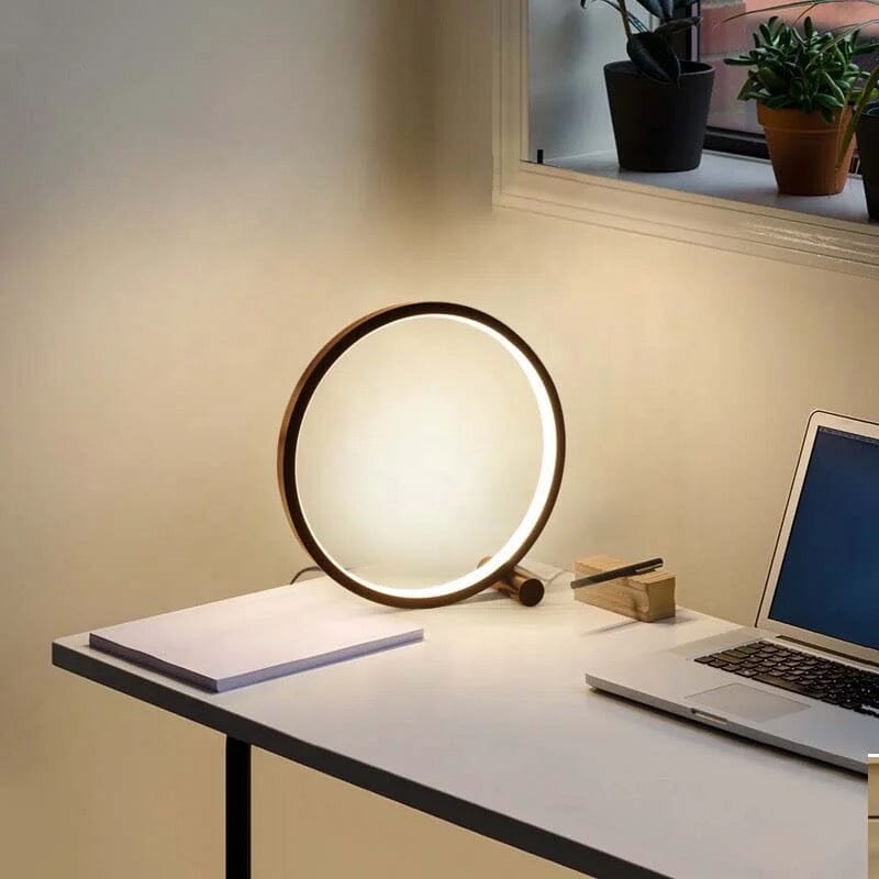 Circular Table Lamp with Touch Sensor – Modernity and Comfort