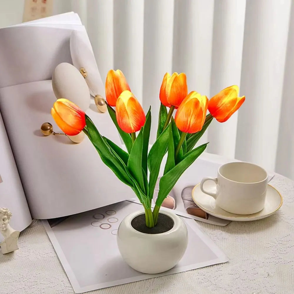 Decorative Tulip Lamp – Warm and Refined Atmosphere 