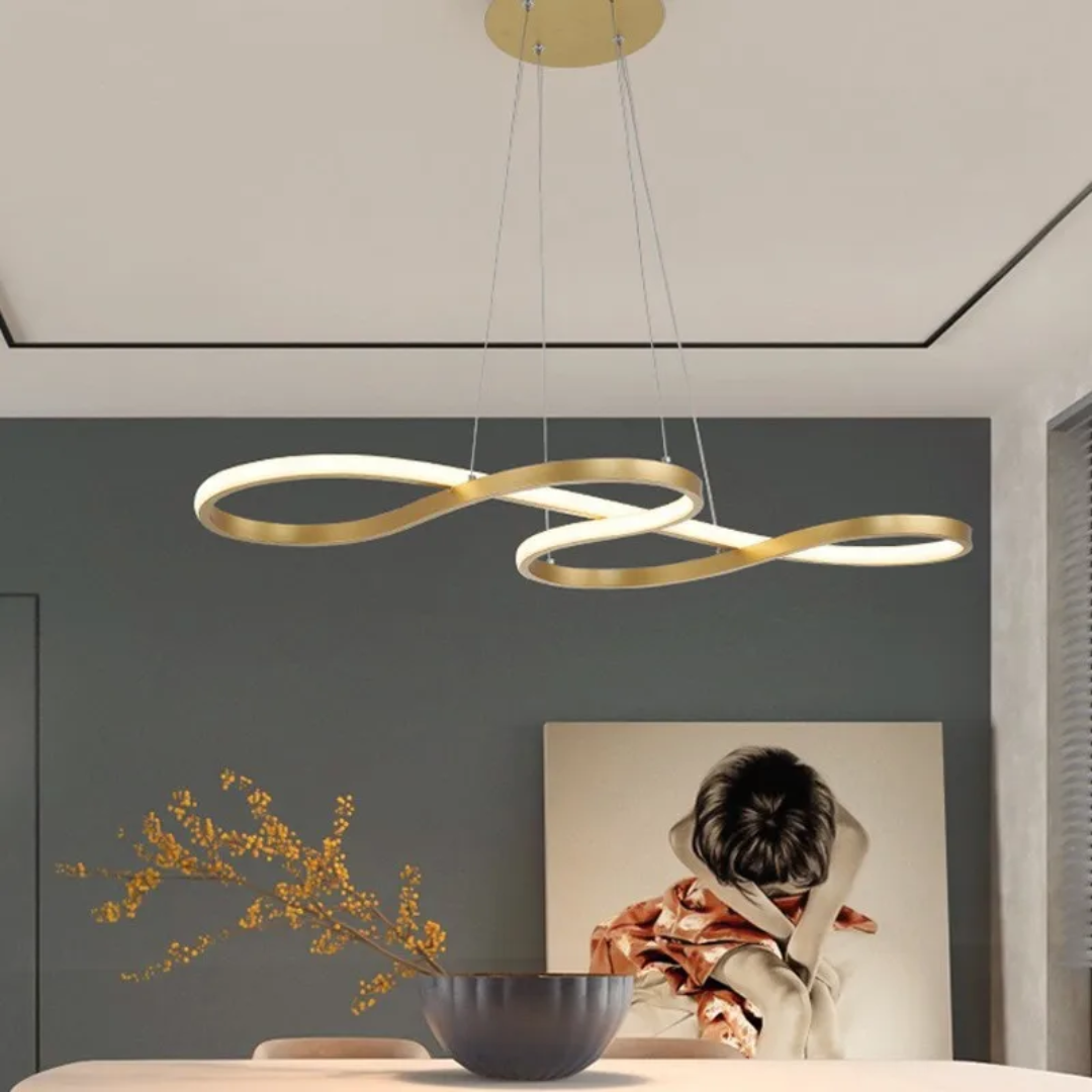 Sospensione LED Moderna A Anelli – Design Elegante e Futuristico 