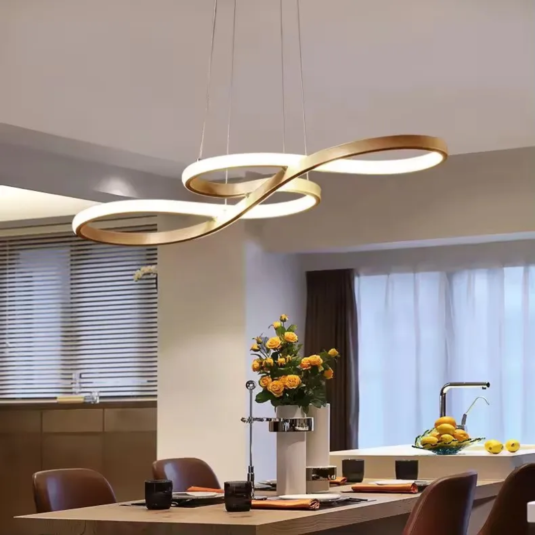 Suspension LED Moderne À Anneaux – Design Élégant Et Futuriste