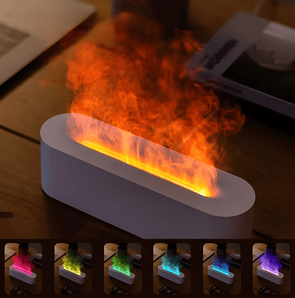 USB Aroma Diffuser med flerfarget LED-belysning - avslappende atmosfære og lett tåke