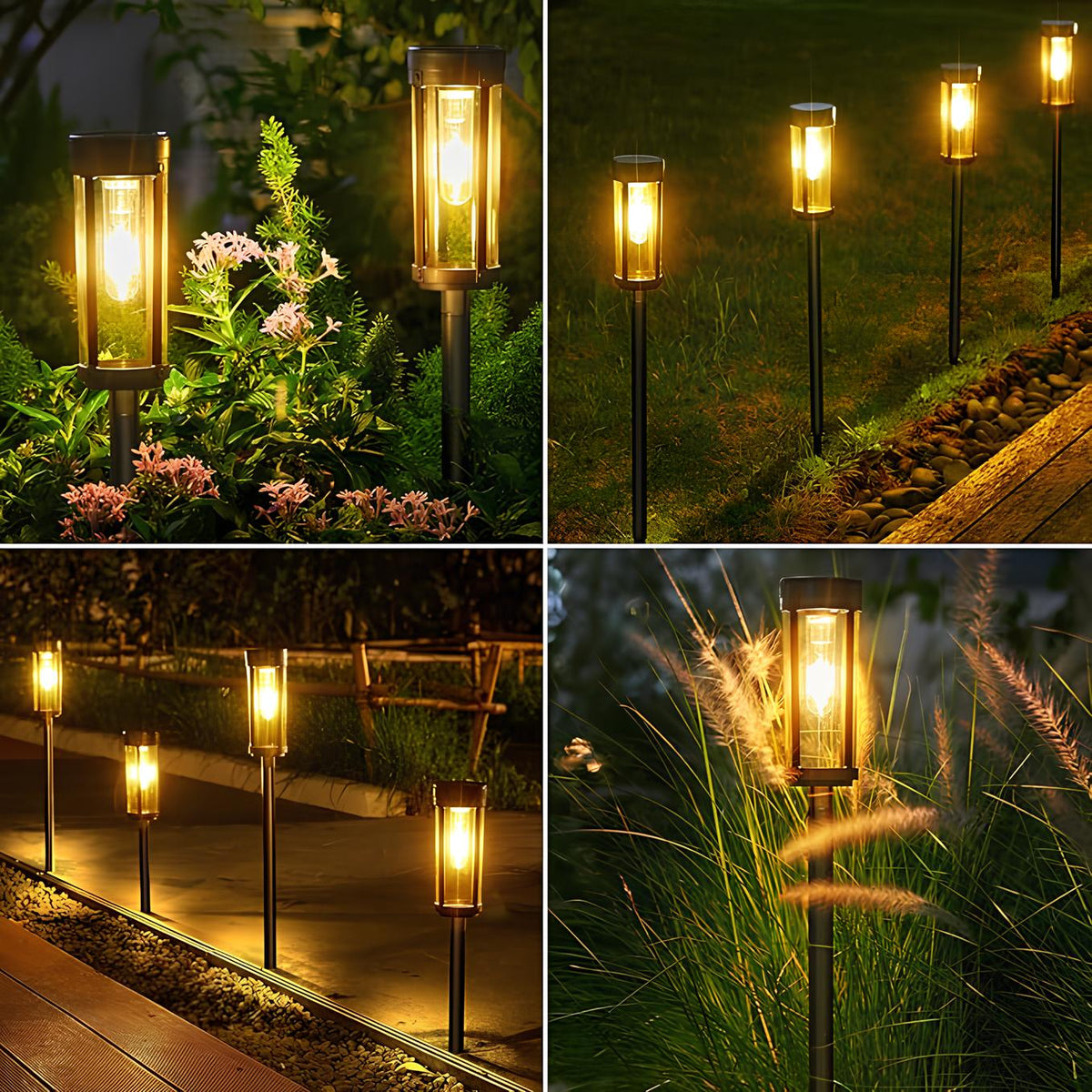 Antorcha Solar de Jardín – Luz Cálida y Ecológica 