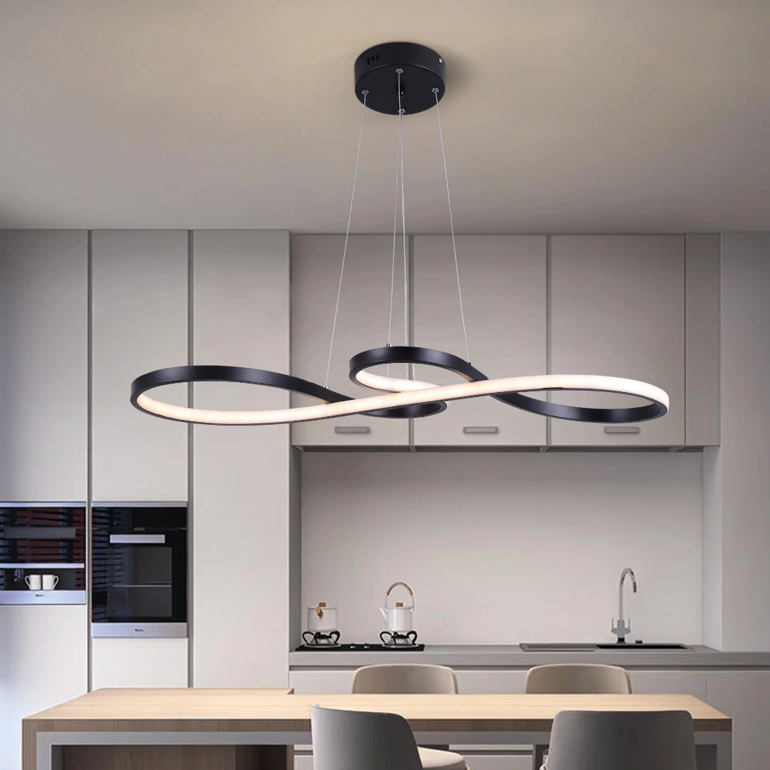 Suspension LED Moderne À Anneaux – Design Élégant Et Futuriste