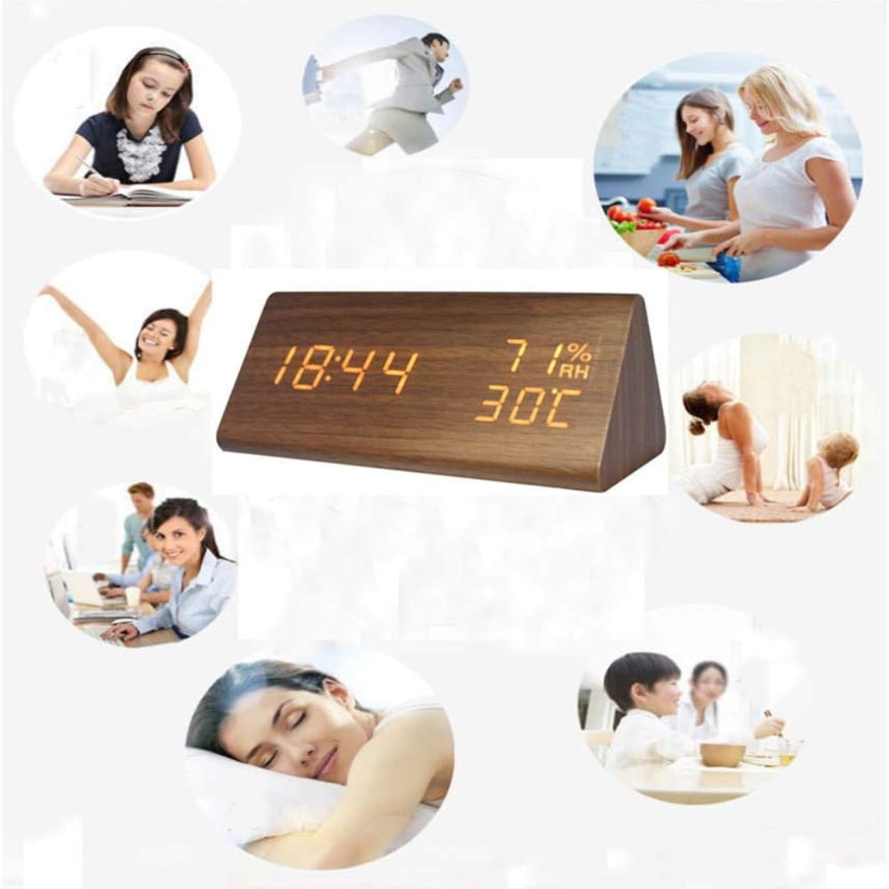 音声コントロール付きLED時計 – モダンデザインとスマート機能 