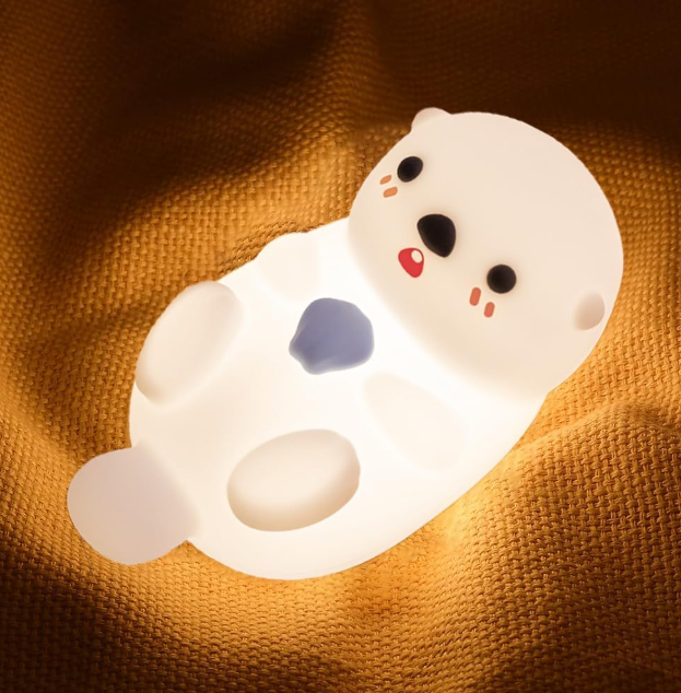 LED-nattlampe – Søt Silikon Sel 