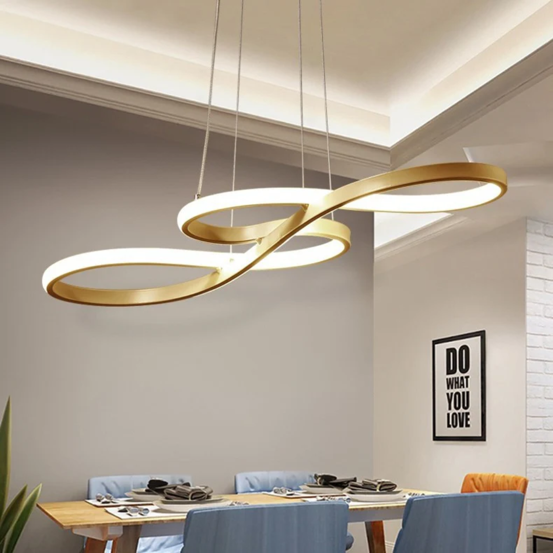Sospensione LED Moderna A Anelli – Design Elegante e Futuristico 