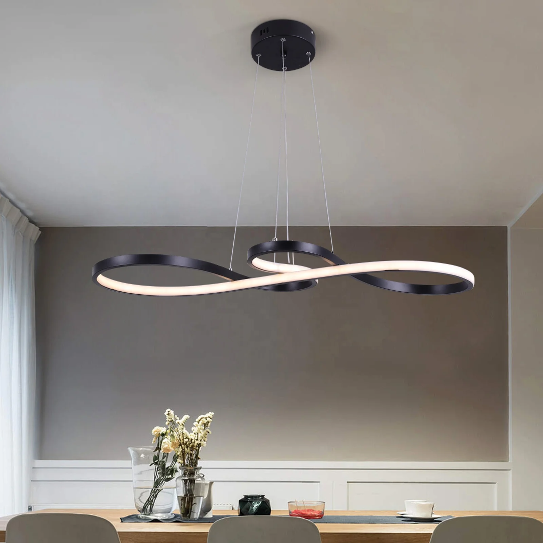 Sospensione LED Moderna A Anelli – Design Elegante e Futuristico 
