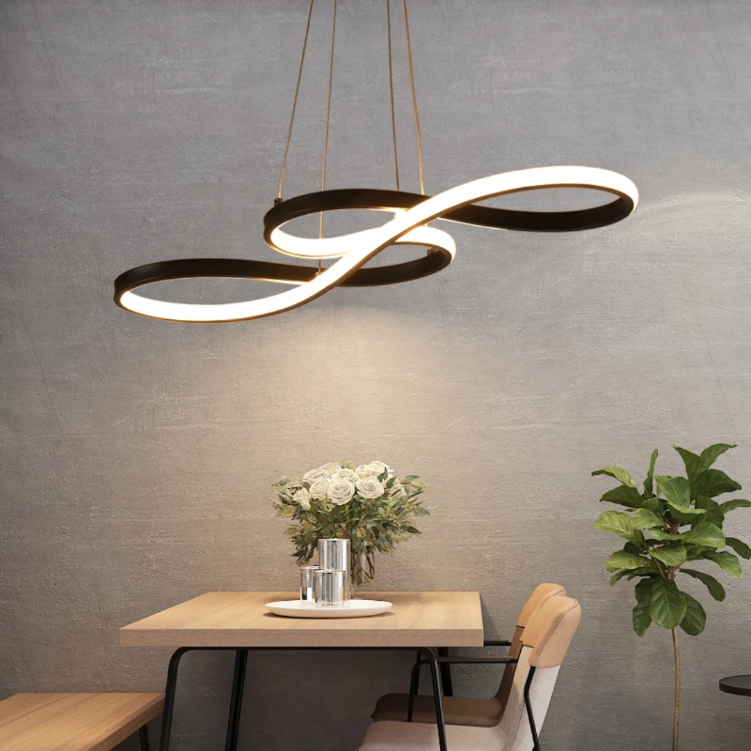 Suspension LED Moderne À Anneaux – Design Élégant Et Futuriste