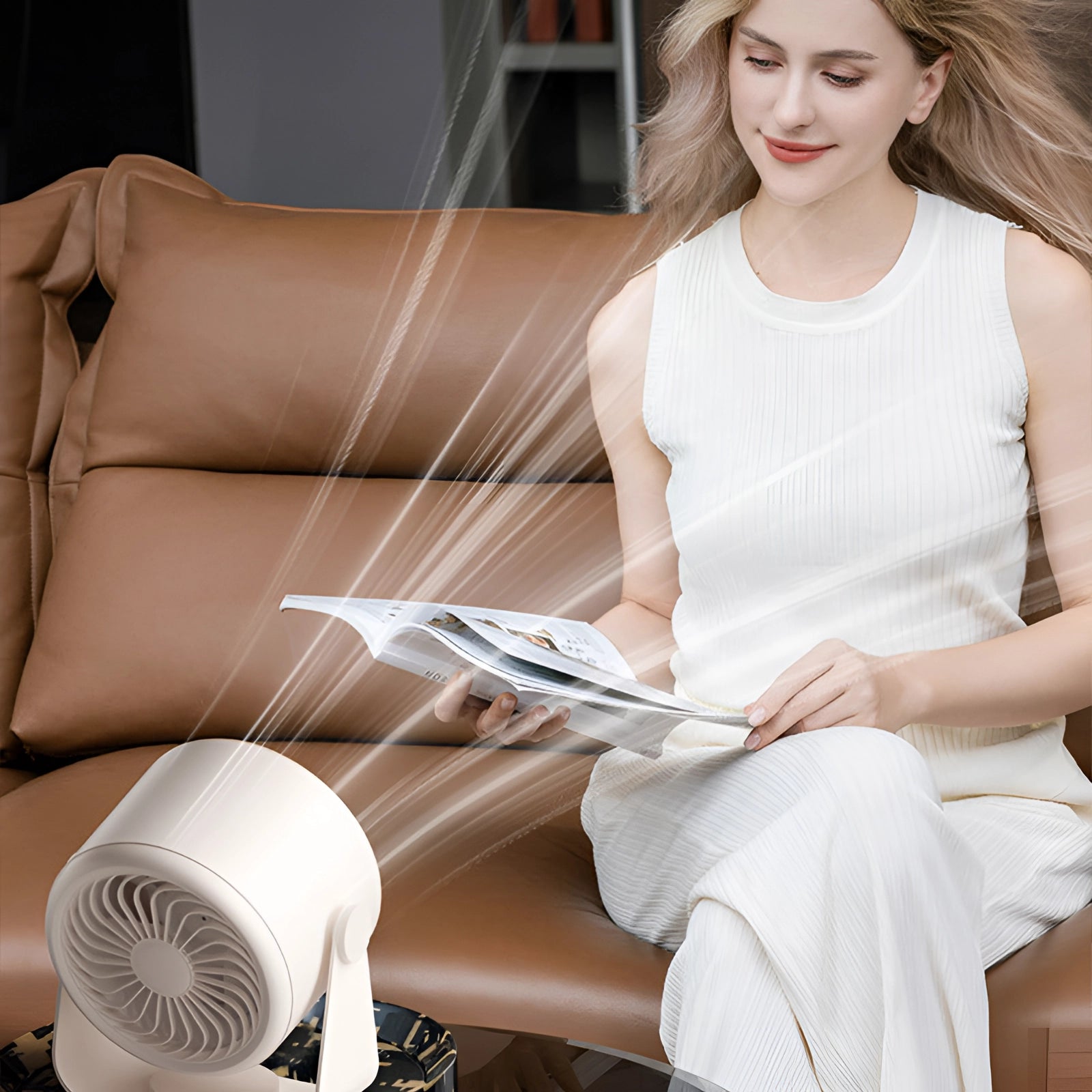 Ventilateur Turbo Sans Pales — Puissance Silencieuse Et Design Moderne