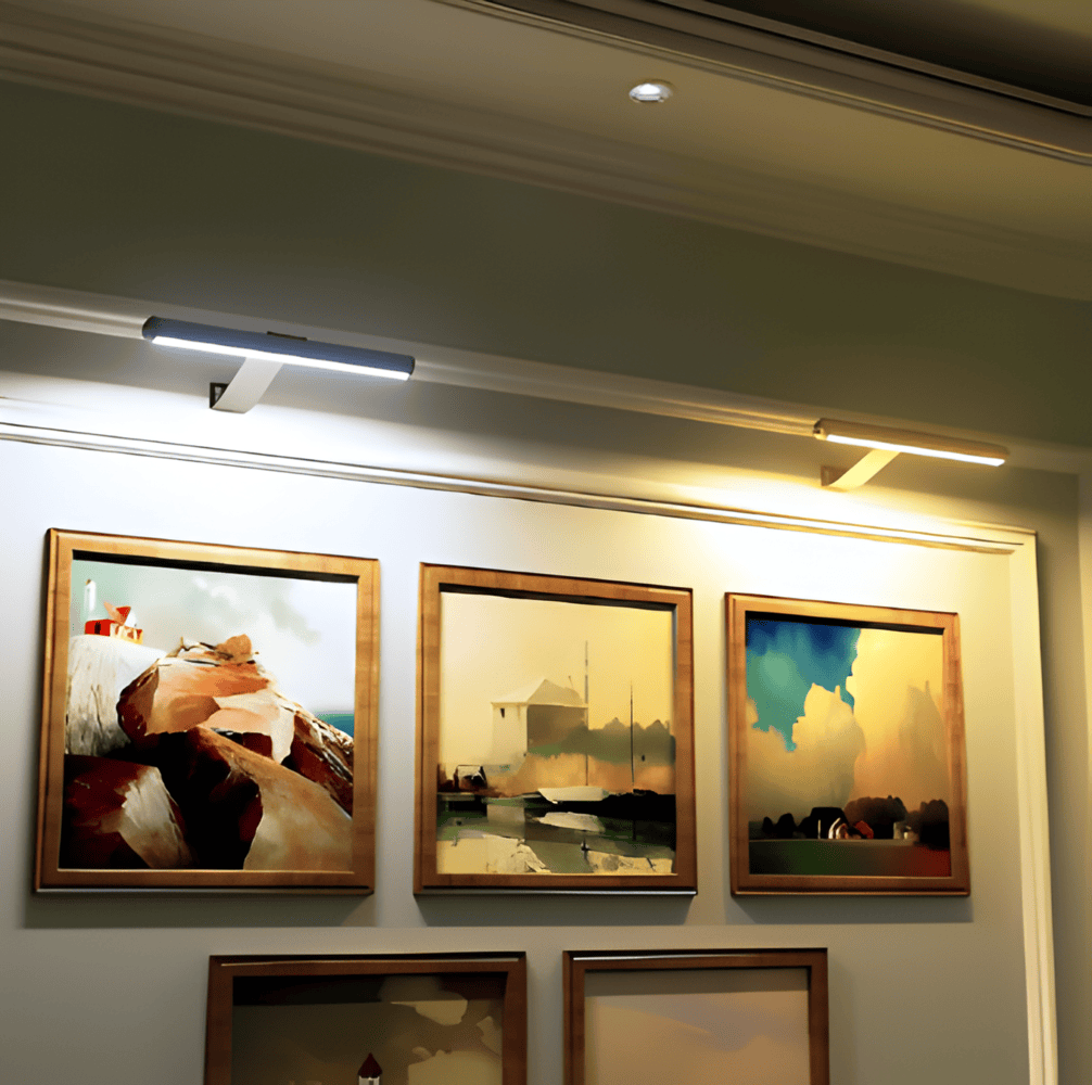 Trådløs USB-oppladbar LED-vegglampe - full rotasjon og praktisk opplading