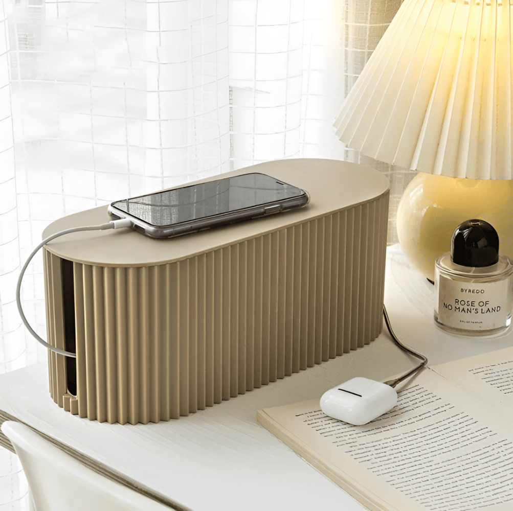 Minimalistisk kabeloppbevaringsboks - ryddig organisering og elegant design