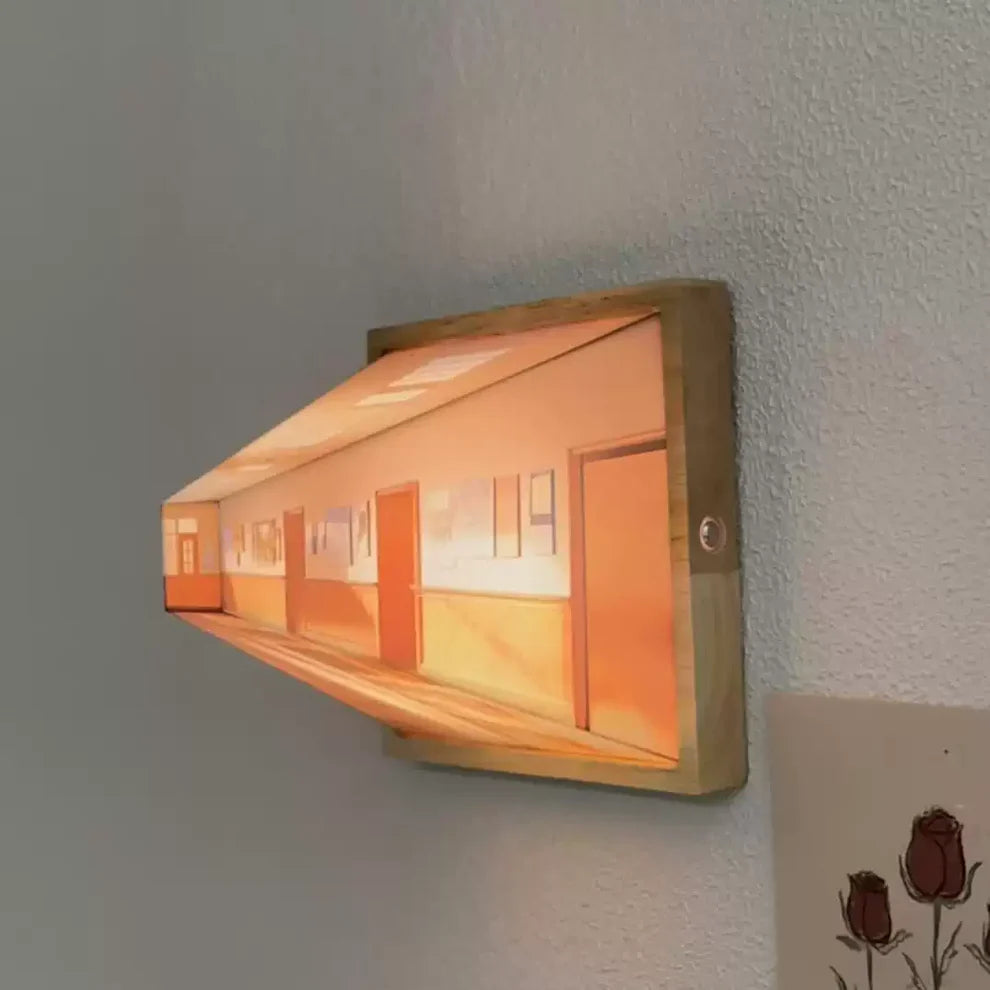 Lámpara de Pared Decorativa – Ilusión Visual 3D 