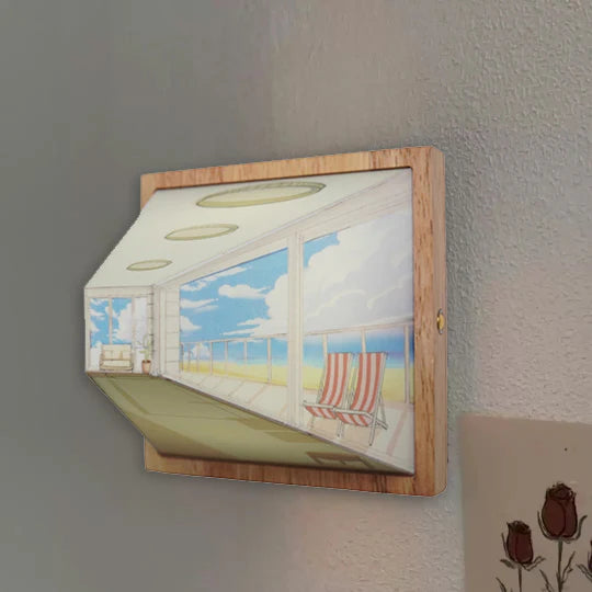 Lámpara de Pared Decorativa – Ilusión Visual 3D 