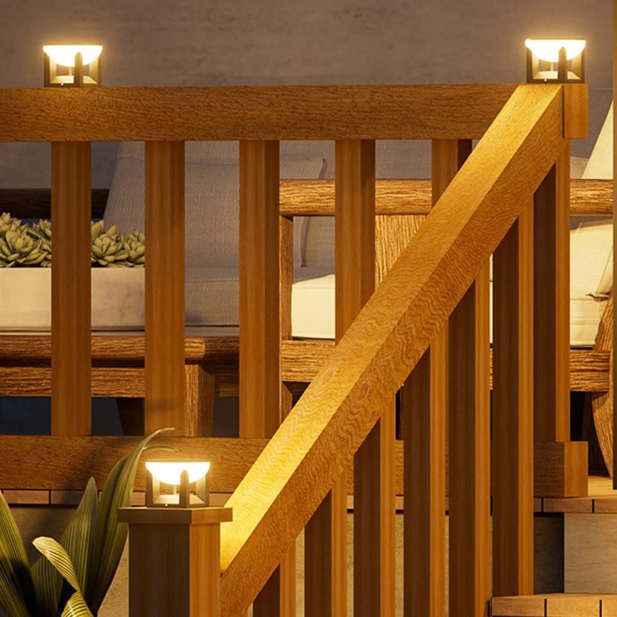 Buitenlamp op zonne-energie - Vierkante vorm & Moderne afwerking