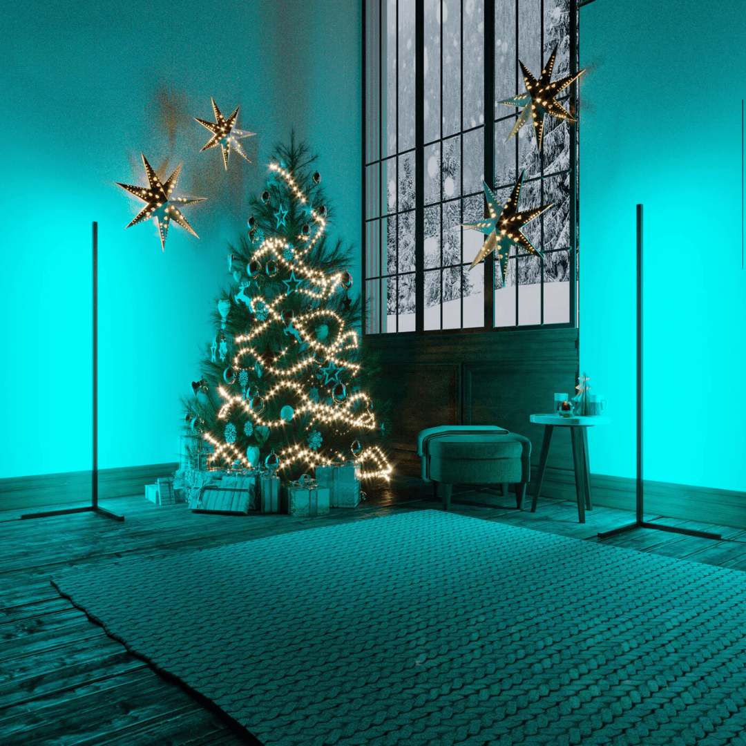 Stemningslampe i hjørnet - Éclat Multicolore & Atmosphère Moderne