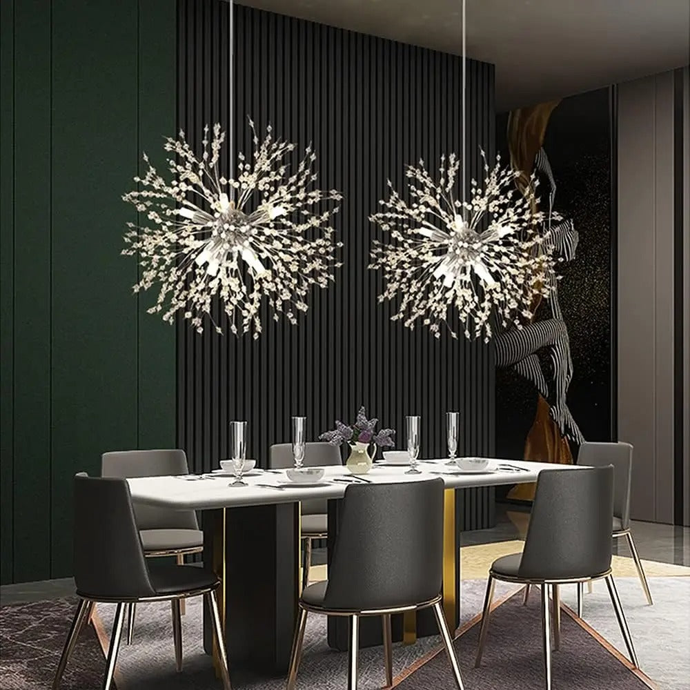 Lámpara de Cristal Colgante – Elegancia y Brillo Atemporal 