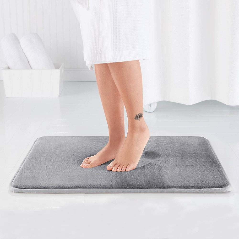 Tapis De Bain En Mousse À Mémoire De Forme – Confort Doux Et Soutien Optimal