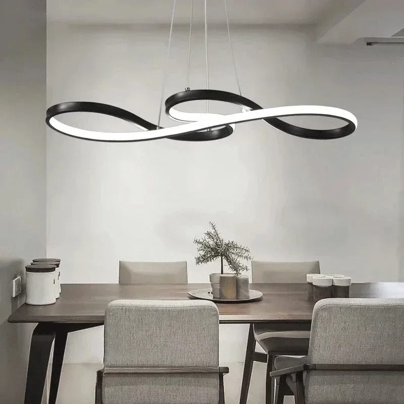 Suspension LED Moderne À Anneaux – Design Élégant Et Futuriste