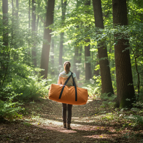 Opbergzak voor op de camping - Eenvoudige, compacte organisatie