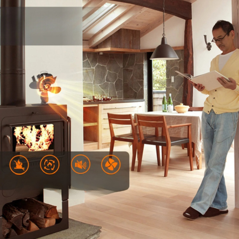 Ανεμιστήρας Σόμπας 5 Πτερυγίων — Βέλτιστη Διάχυση της Θερμότητας 