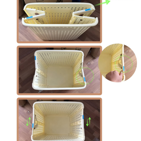 Foldable Basket – With Wheels for Easy Transport 