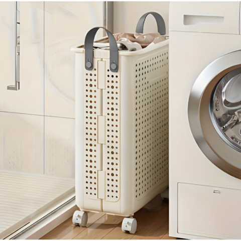 Foldable Basket – With Wheels for Easy Transport 