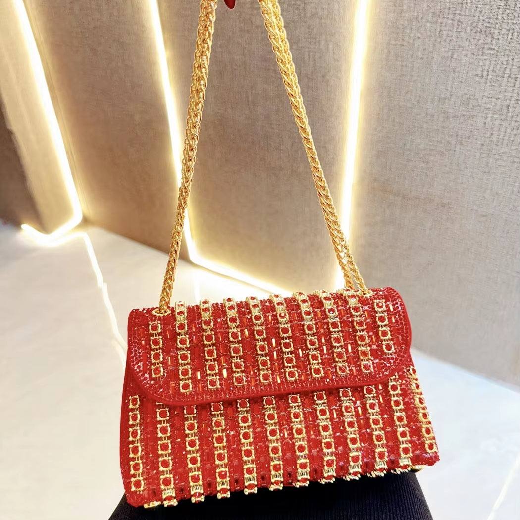 Ida | Evening Clutch Embellished with Rhinestones — Brilliant Elegance for Your Outings 