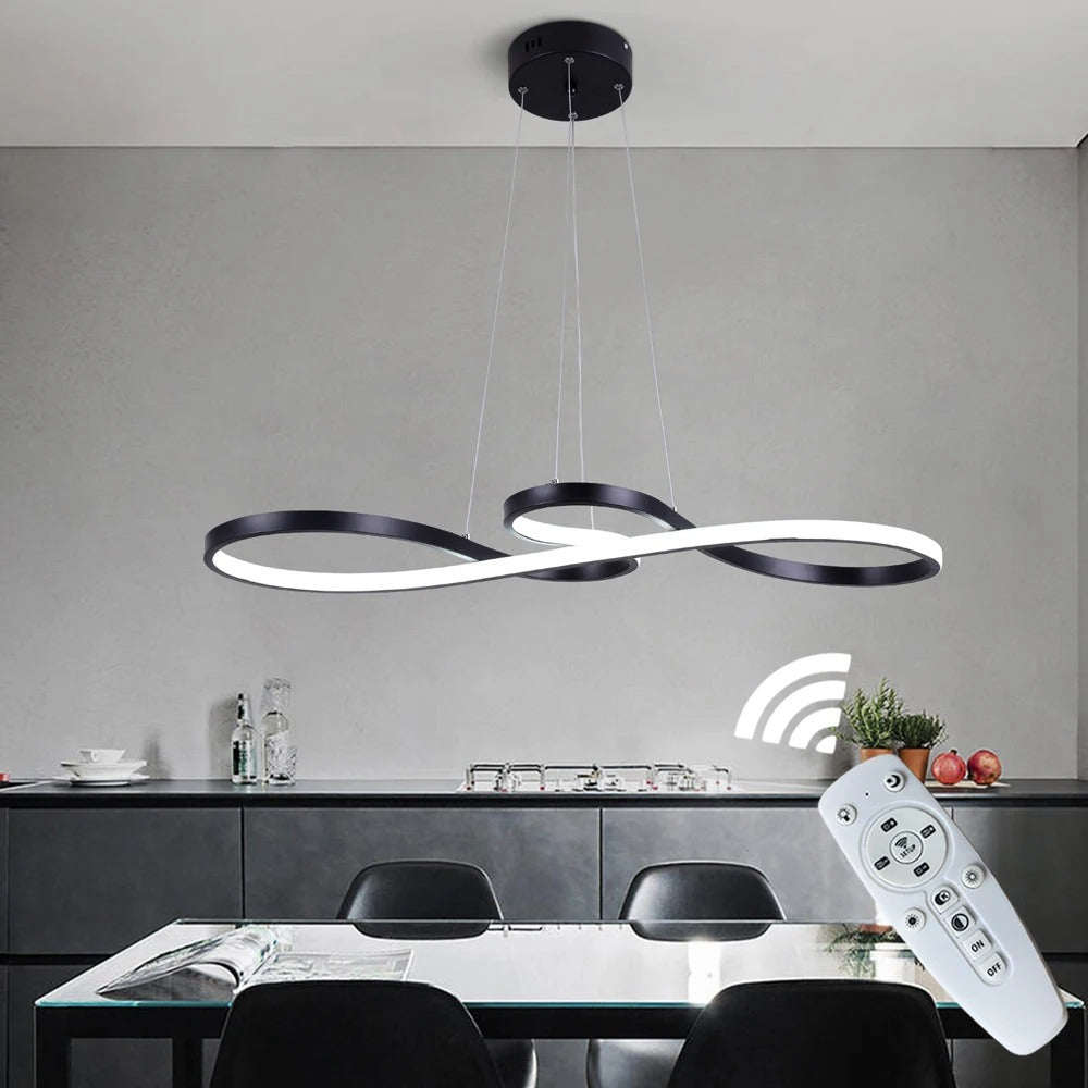 Suspension LED Moderne À Anneaux – Design Élégant Et Futuriste