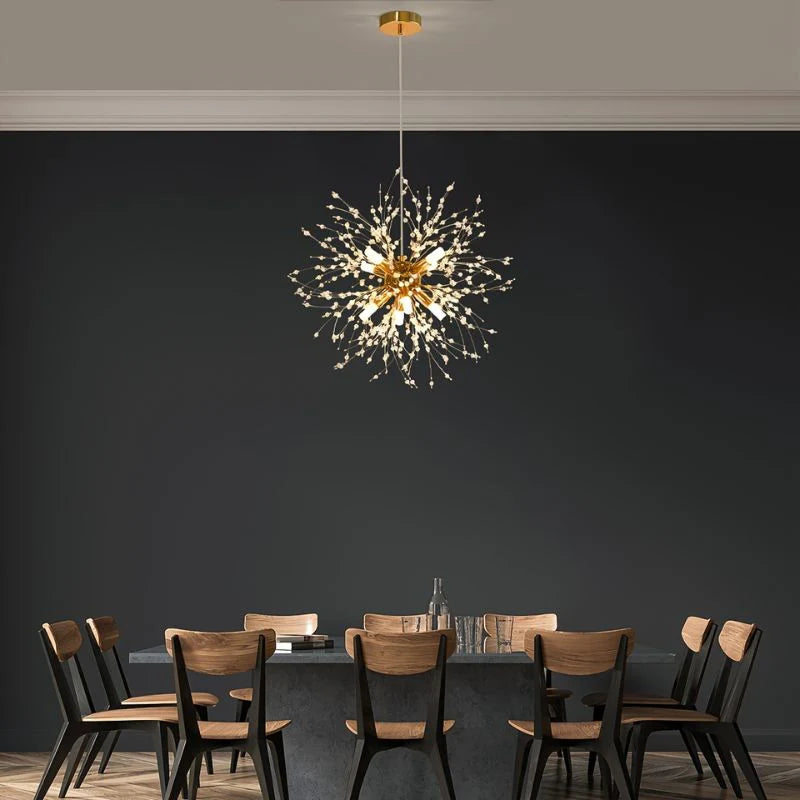 Lámpara de Cristal Colgante – Elegancia y Brillo Atemporal 