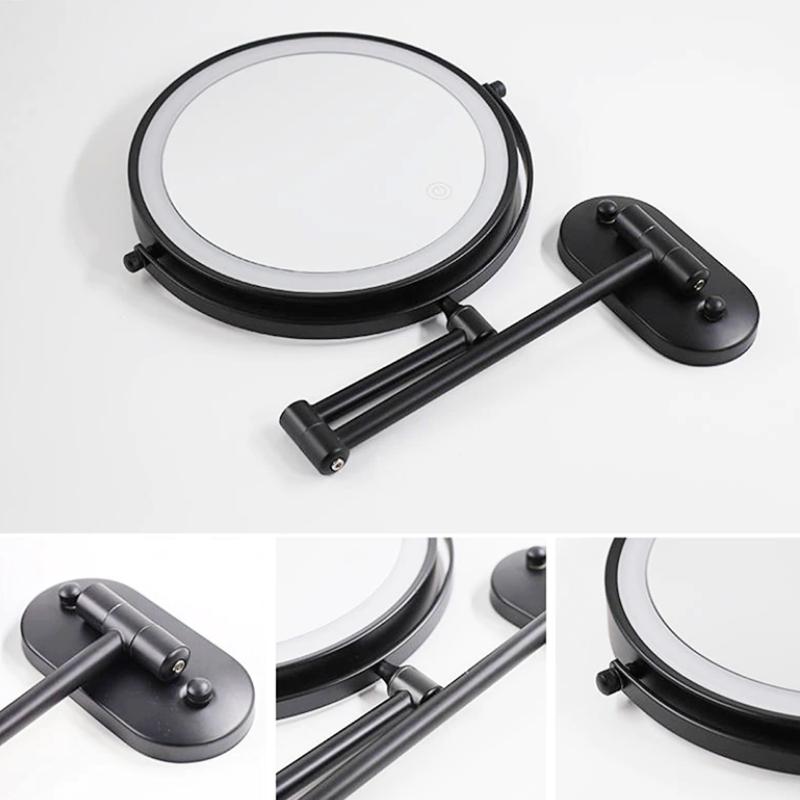 Oglindă de Machiaj – Iluminare LED, Efect De Mărire Și Fără Fir 