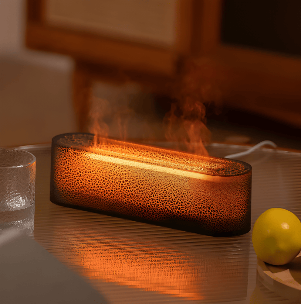 USB Aroma Diffuser med flerfarget LED-belysning - avslappende atmosfære og lett tåke