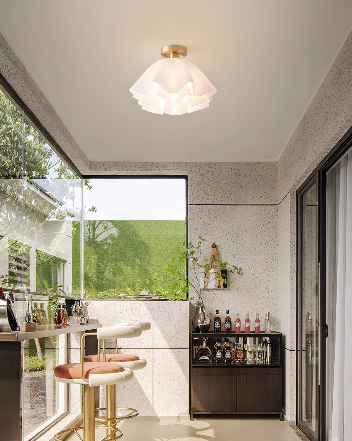 Moderne Elegante Plafondlamp – Verfijnde Verlichting En Gezellige Sfeer 