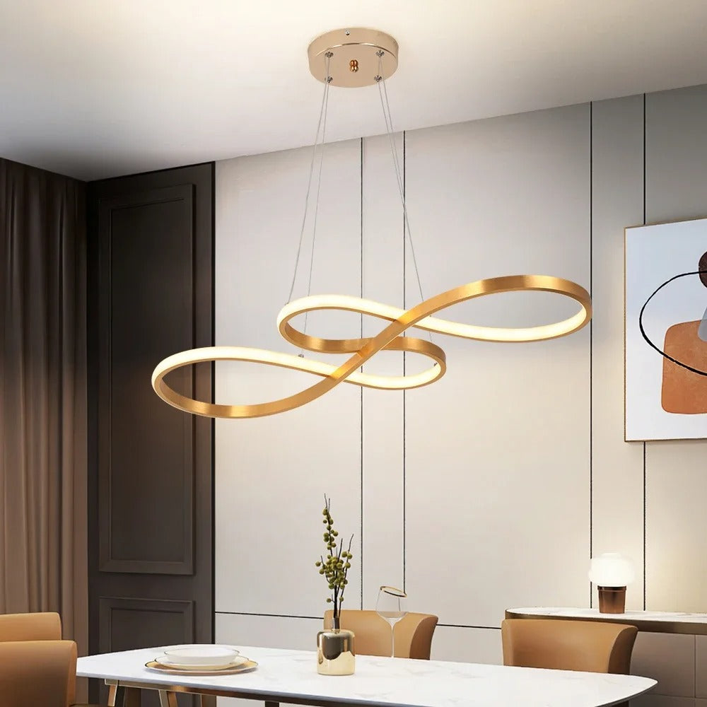 Suspension LED Moderne À Anneaux – Design Élégant Et Futuriste